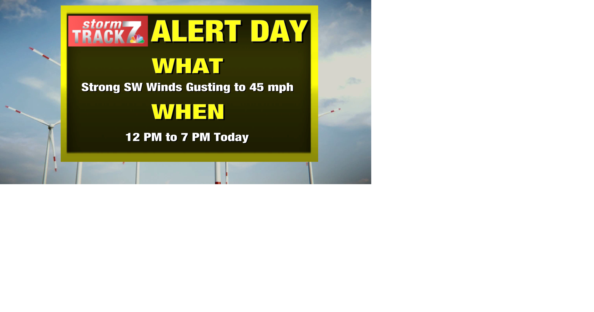 ALERT DAY: Gusty winds and a strong storm chance | Forecast | kwwl.com