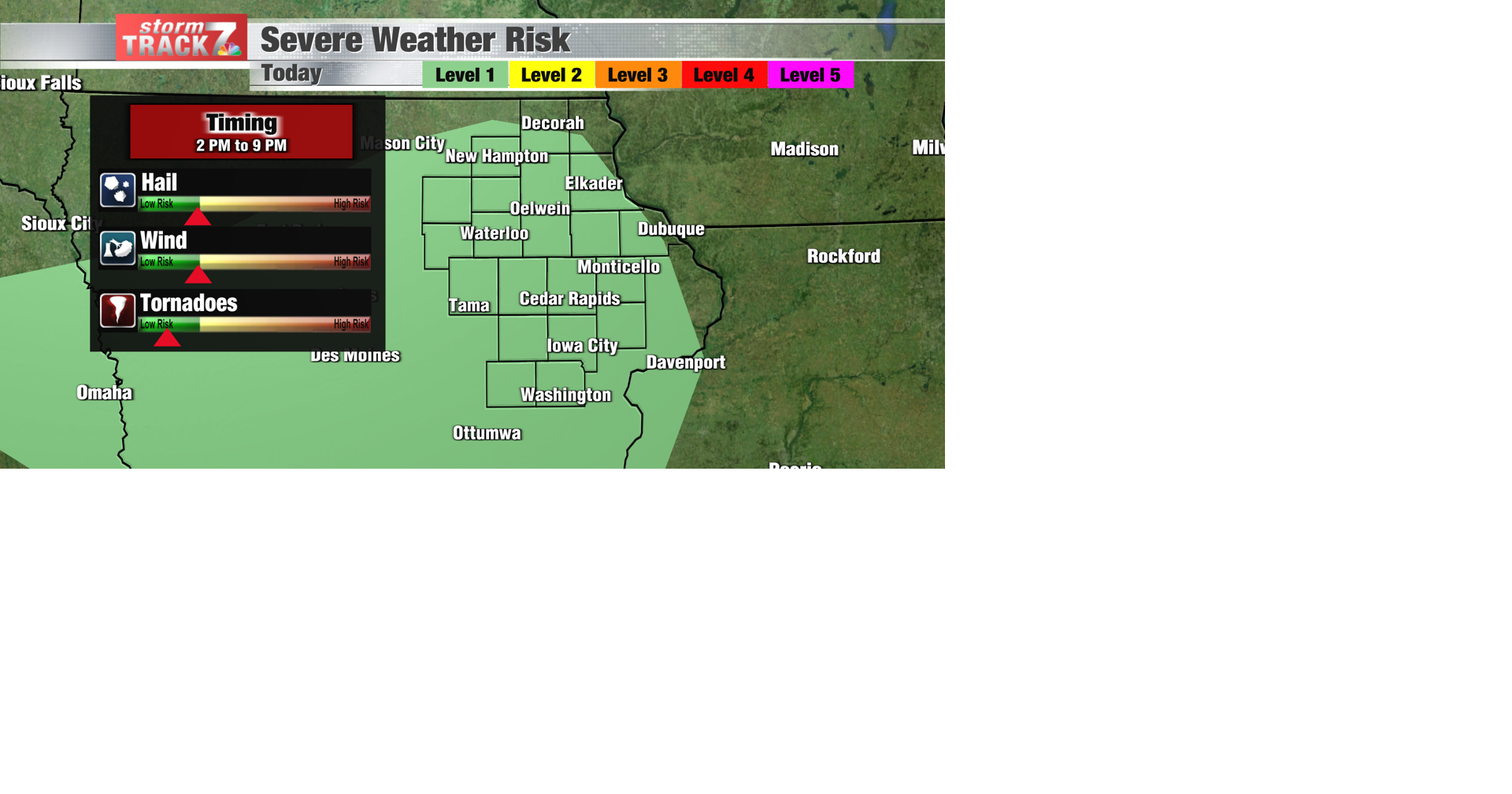TRACKING: Rain/storms today; dangerously hot this weekend | Forecast ...