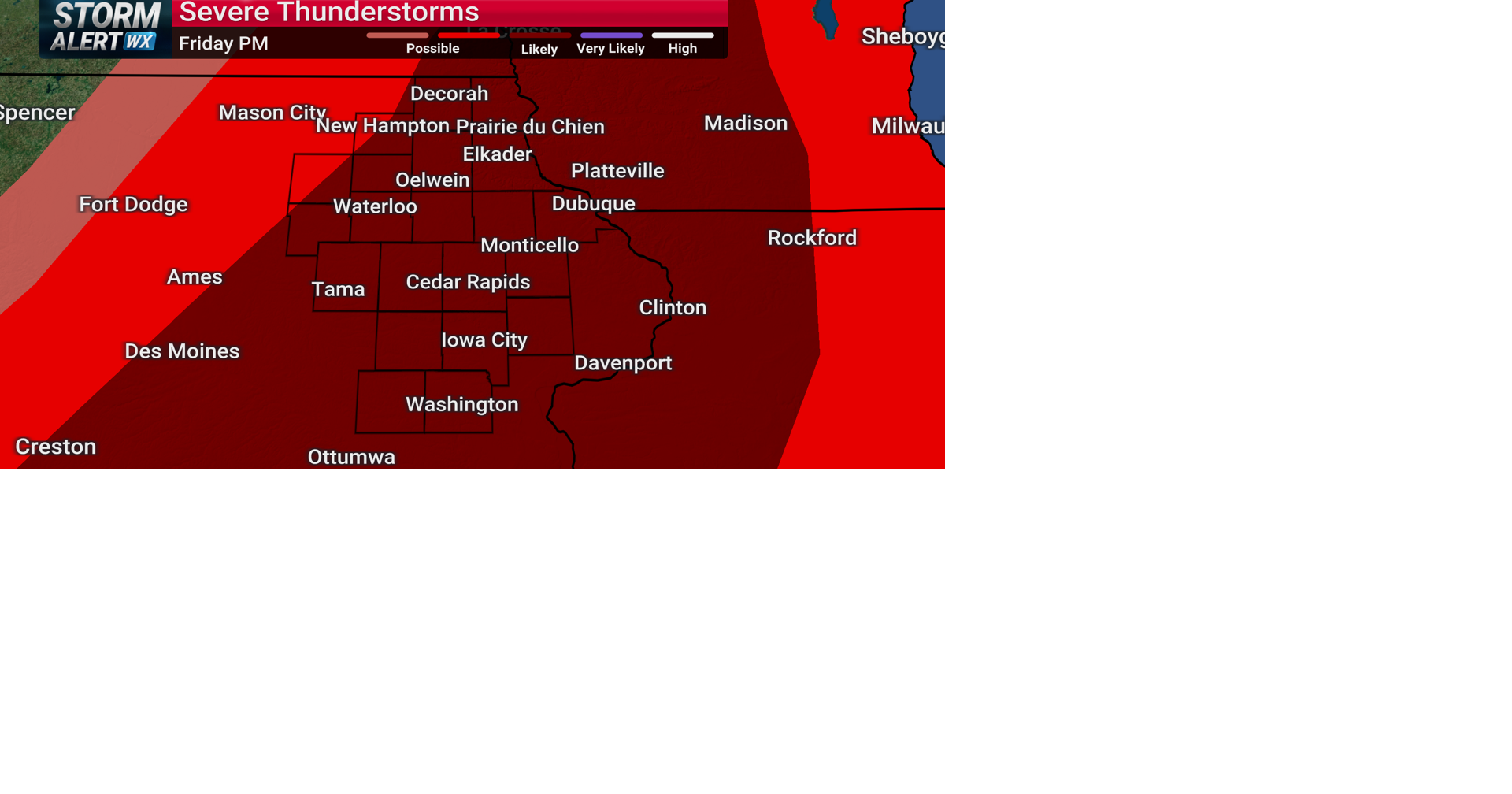 TRACKING: Chance of strong to severe storms Friday PM/Eve | Forecast ...