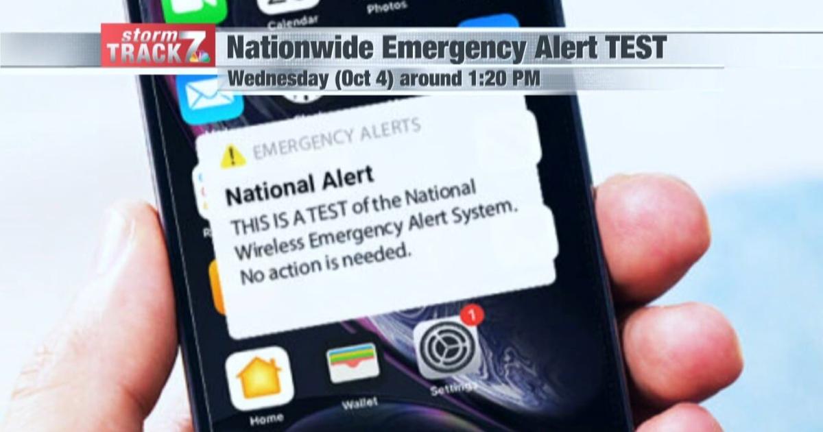 Nationwide Emergency Alert Test scheduled for Wednesday afternoon ...