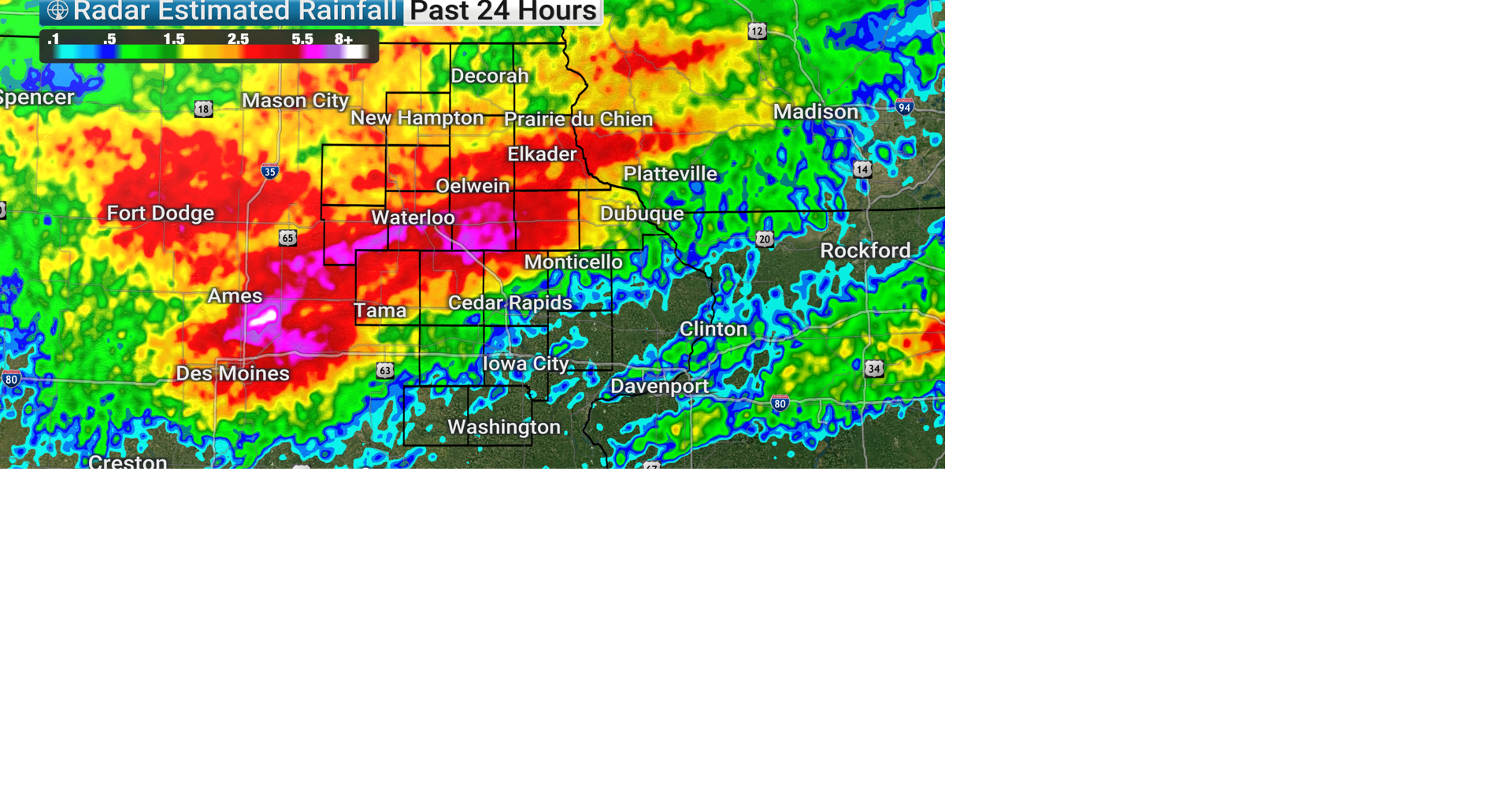Eye-popping rainfall amounts