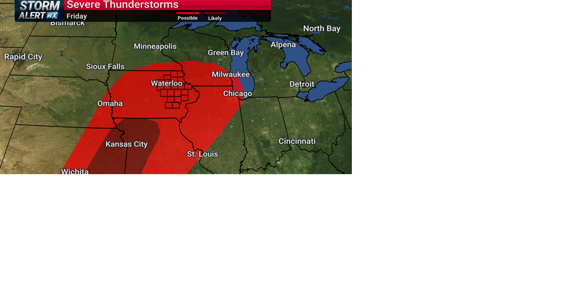 TRACKING: Above normal temps; storms Friday | Forecast | kwwl.com