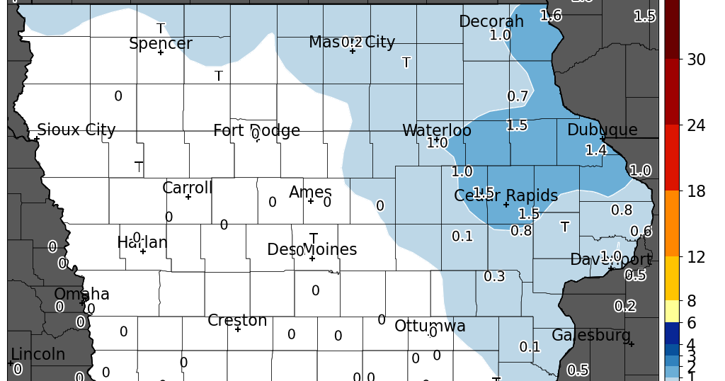 24 hour snow totals through Friday morning 1/16 | Schnack's Weather ...