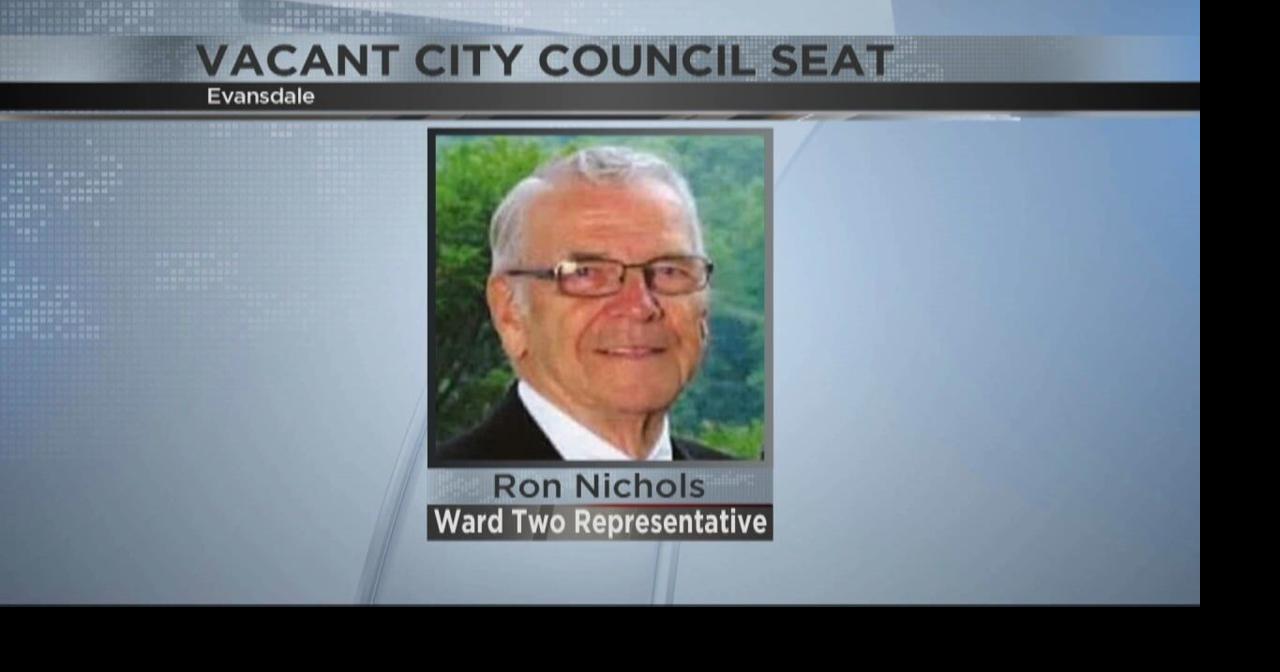 Vacant city council seat in Evansdale following death of Ward 2