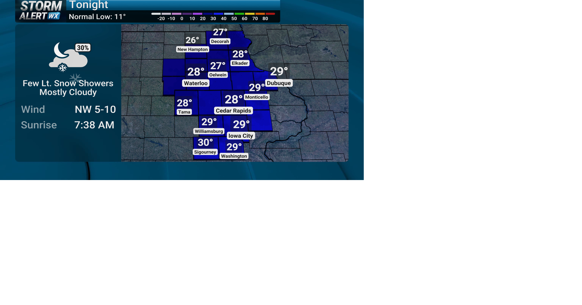 TRACKING: Some light snow tonight | Forecast | kwwl.com