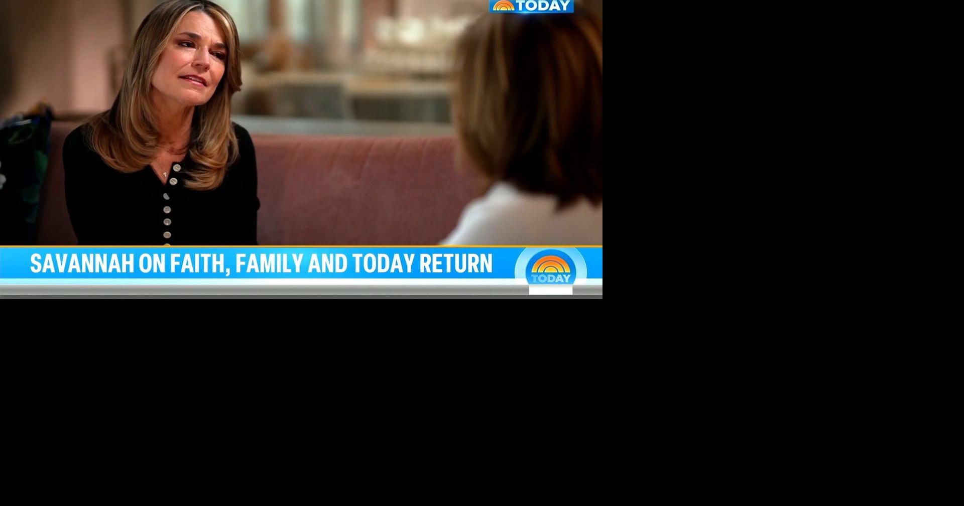 Savannah Guthrie to return to ‘Today’ on April 6 as ‘part of my purpose ...