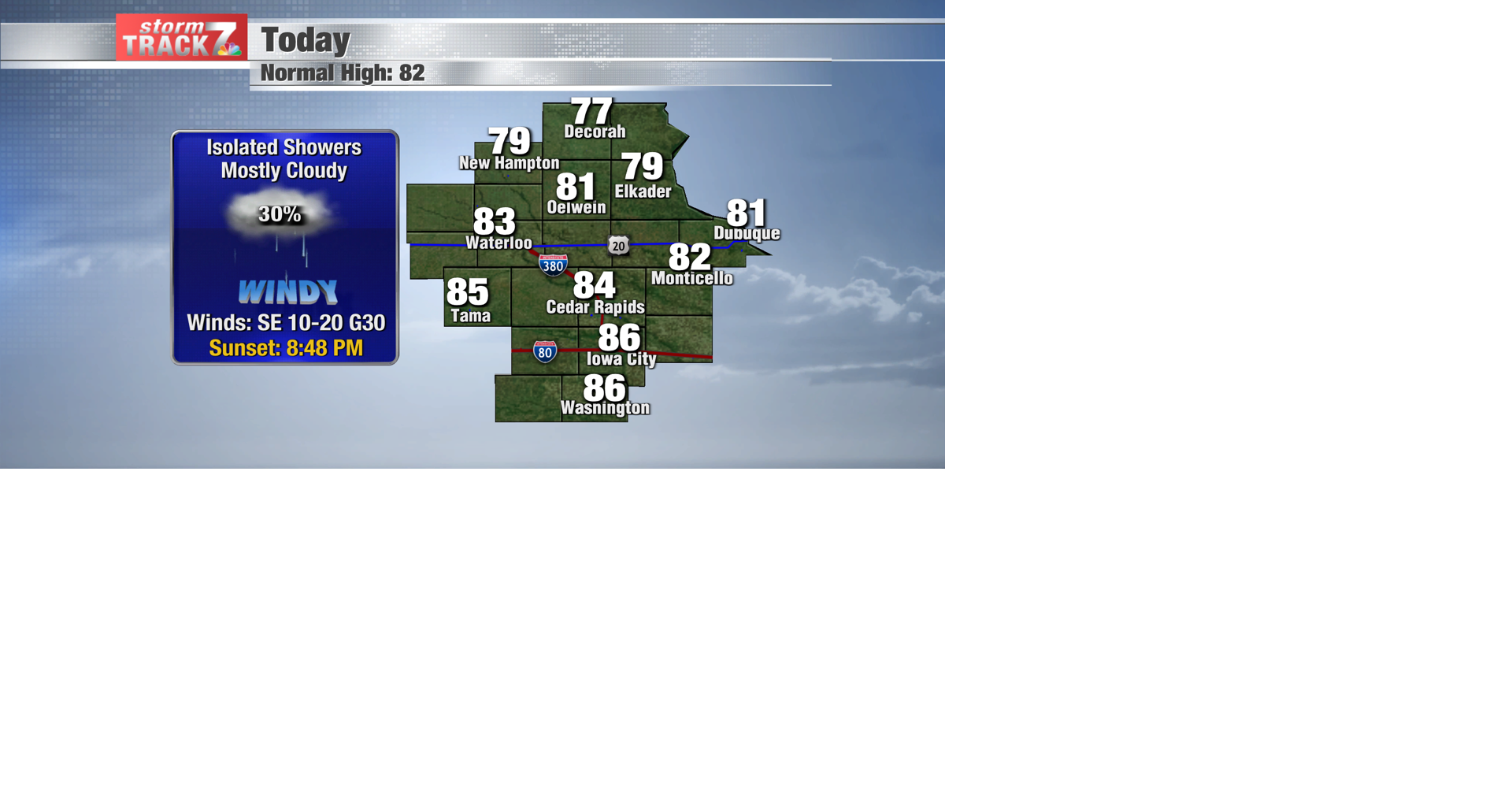 TRACKING: Isolated showers today; better chance of rain tonight ...