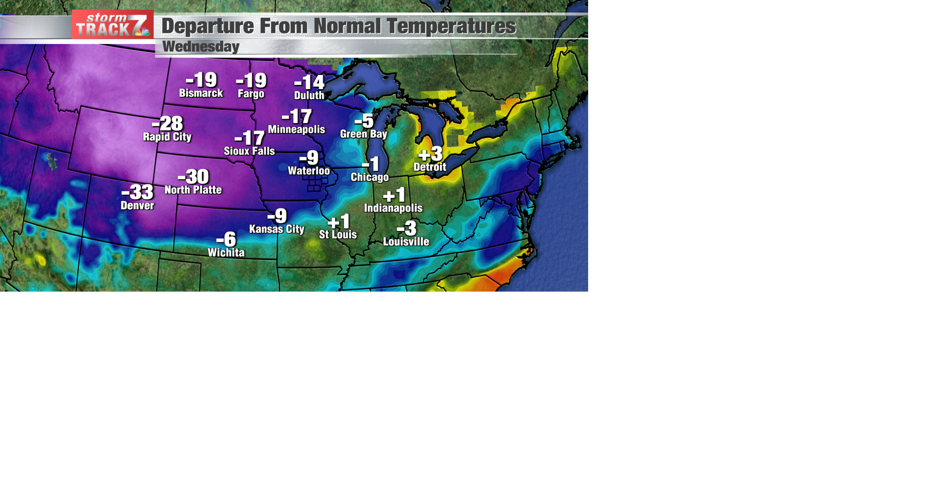 TRACKING: Cooler than normal temperatures | Forecast | kwwl.com