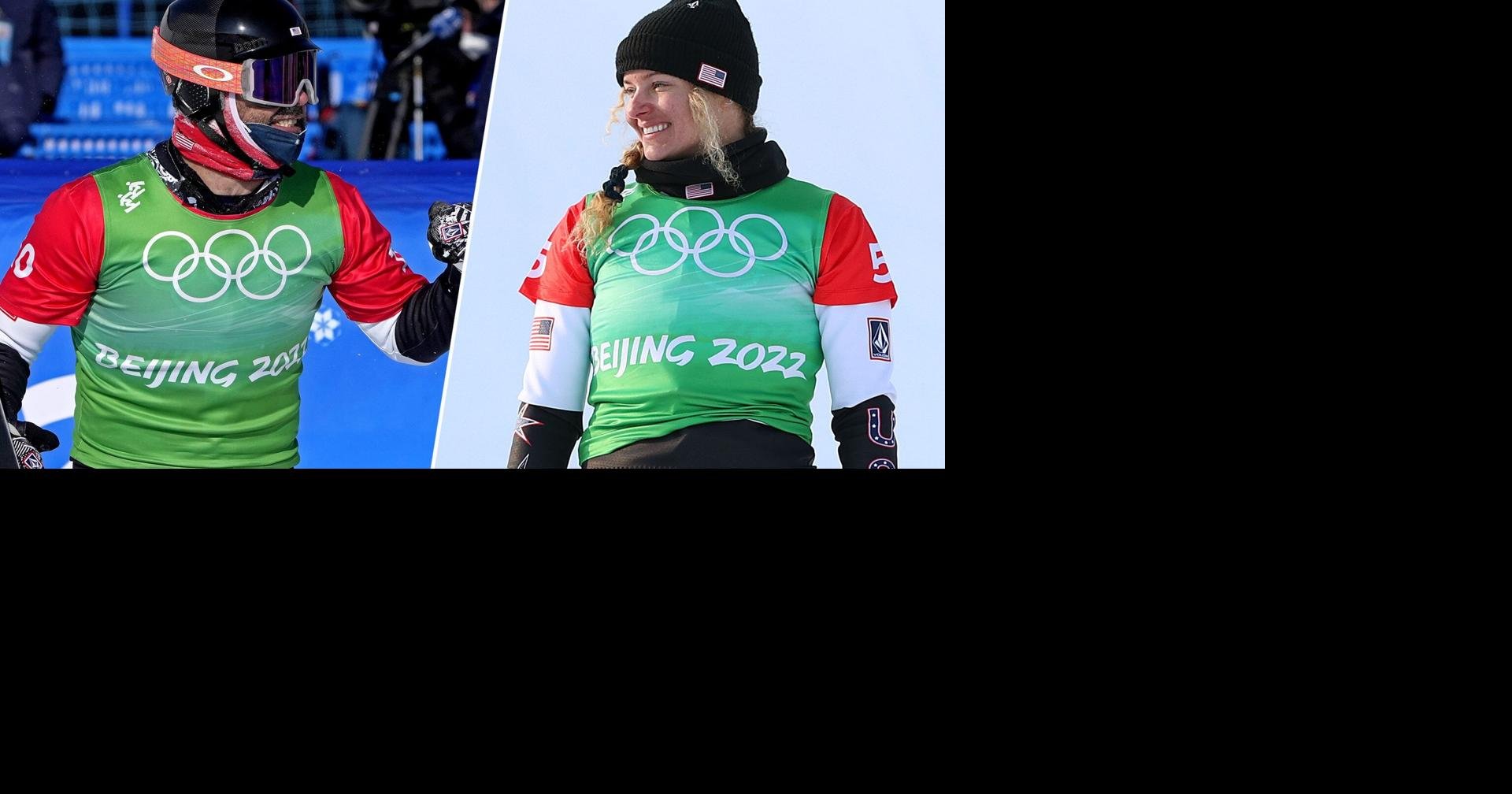 Nick Baumgartner and Lindsey Jacobellis at the 2022 Winter Olympics