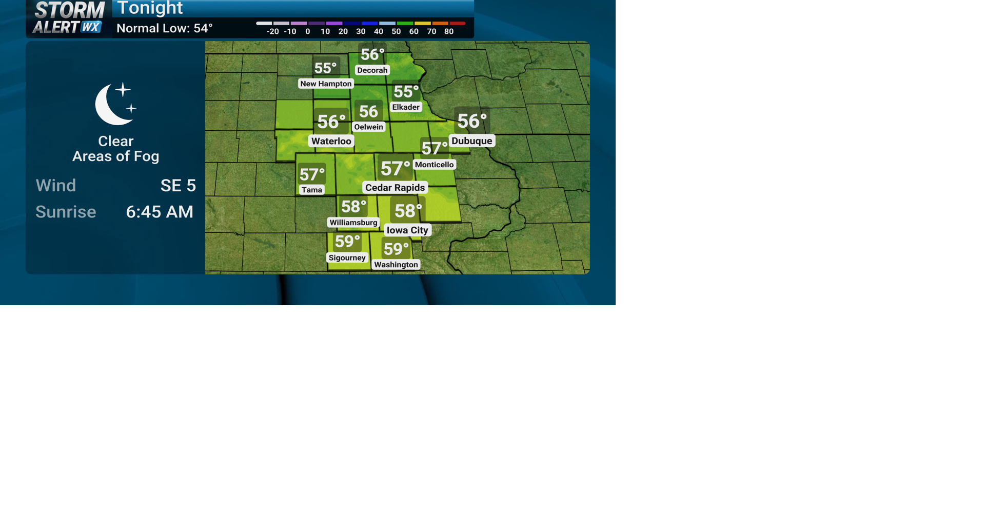TRACKING: Areas of fog tonight into Friday morning