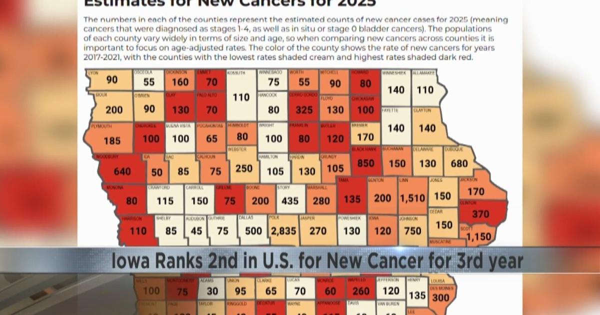 Iowa Cancer Rates Iowa ranks 2nd in nation for new cancers for 3rd consecutive year ...