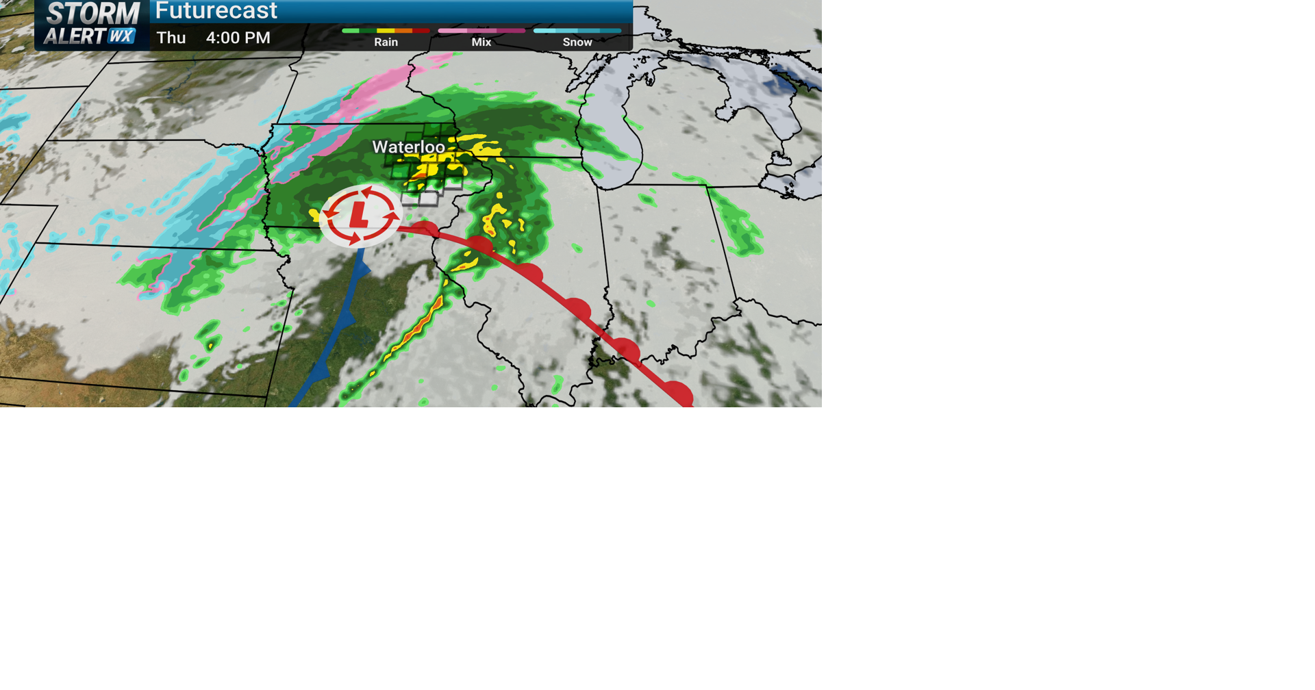 TRACKING: Soaking rain today and a little weekend snow | Forecast ...