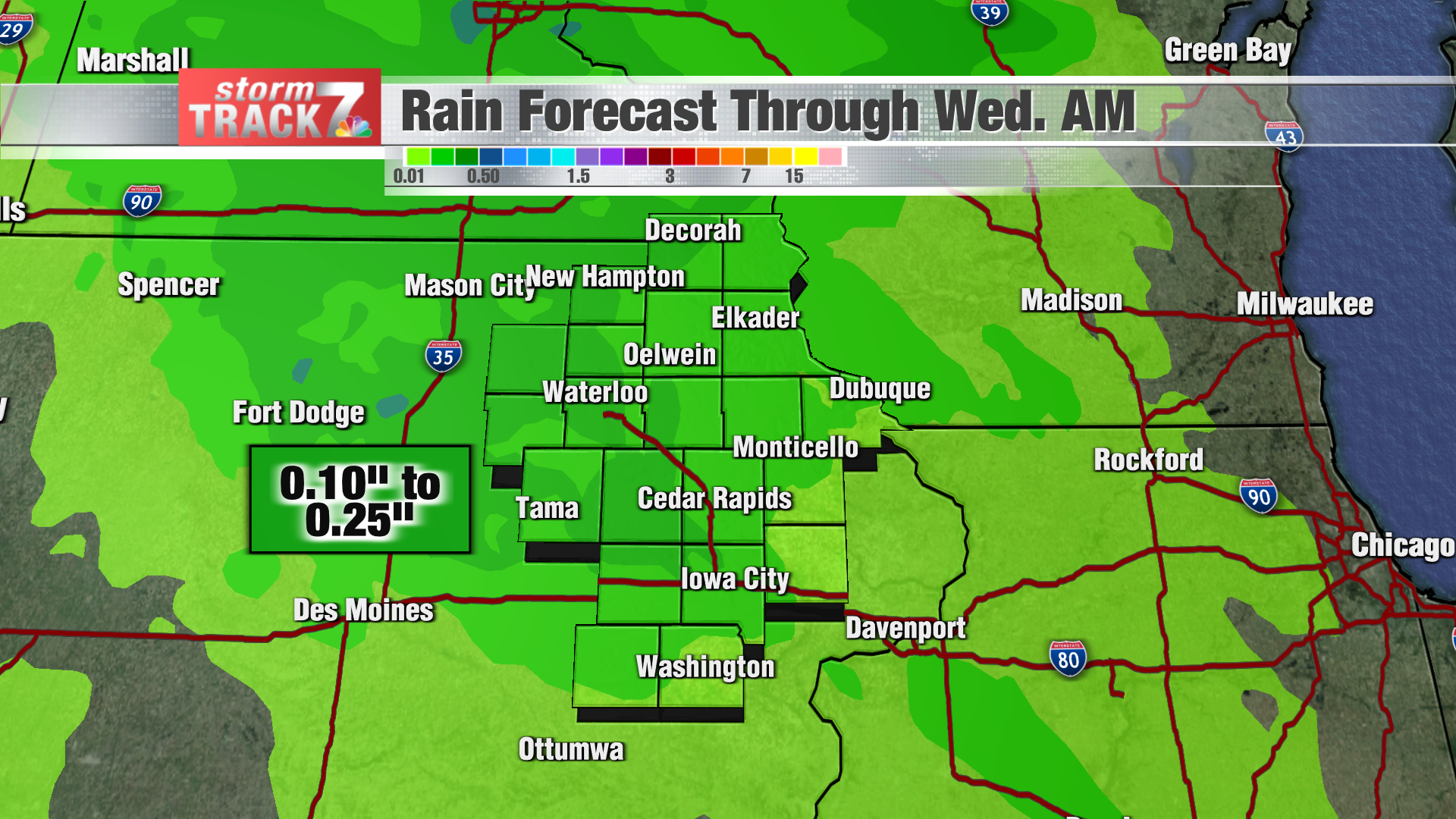 TRACKING: Best Chance Of Rain This Week Comes Tomorrow | Forecast ...