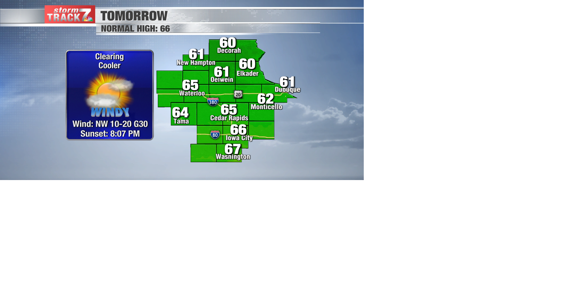 TRACKING: Showers ending and remaining windy | Forecast | kwwl.com