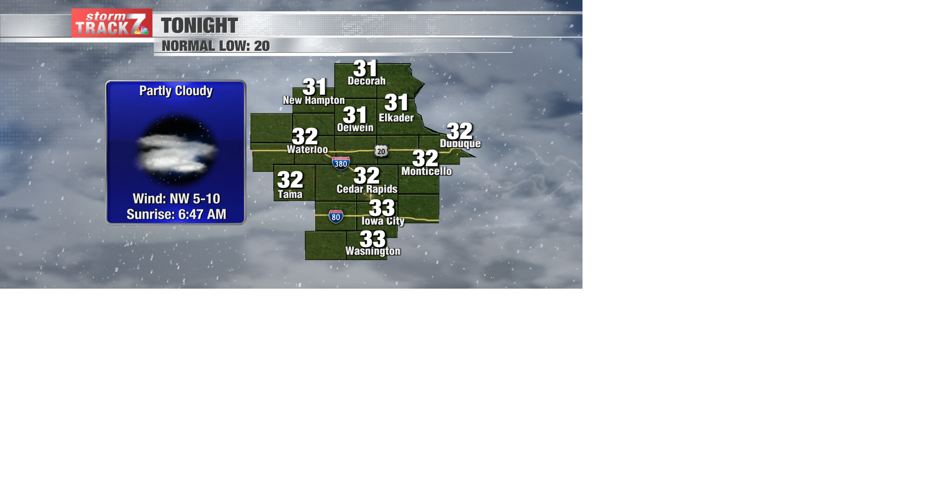 TRACKING: A couple of windy days | Forecast | kwwl.com