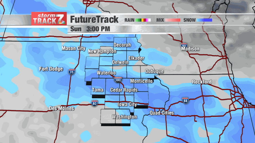 TRACKING: Another round of accumulating snow | Archive | kwwl.com