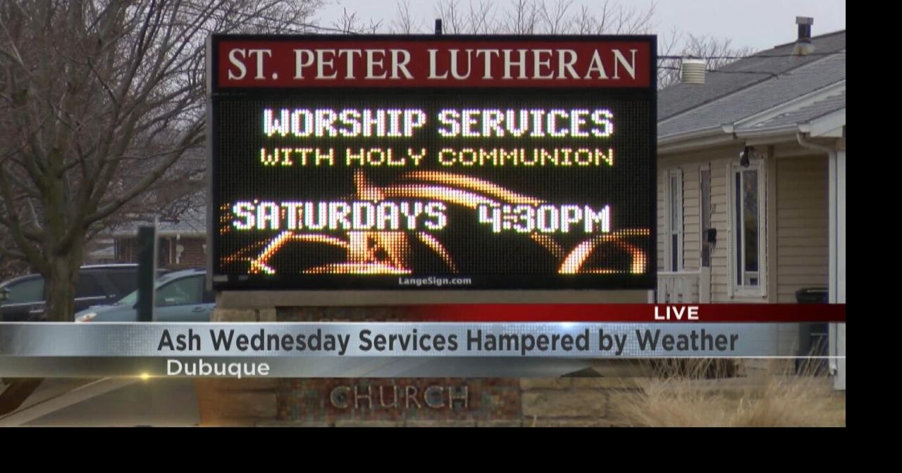 Weather impacts on Ash Wednesday Dubuque