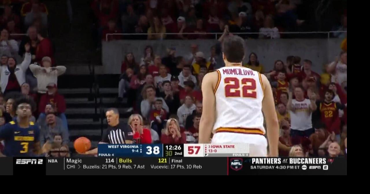 3rd ranked Iowa State beats West Virginia 80-59 to open the Big 12 season.