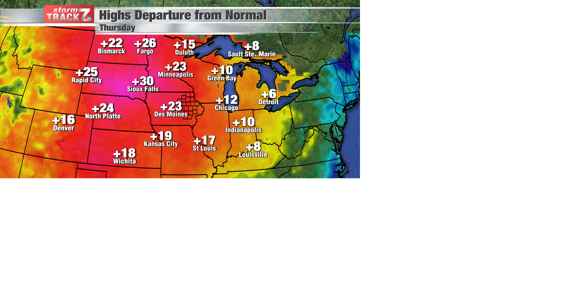 TRACKING: Temperatures on the rise through the rest of the week ...
