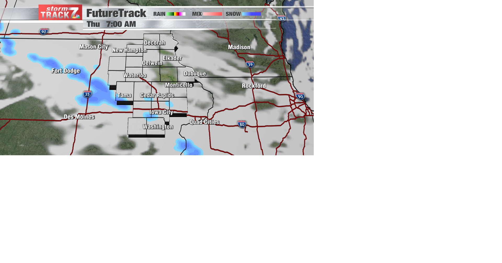 TRACKING: Chance of light snow | Forecast | kwwl.com
