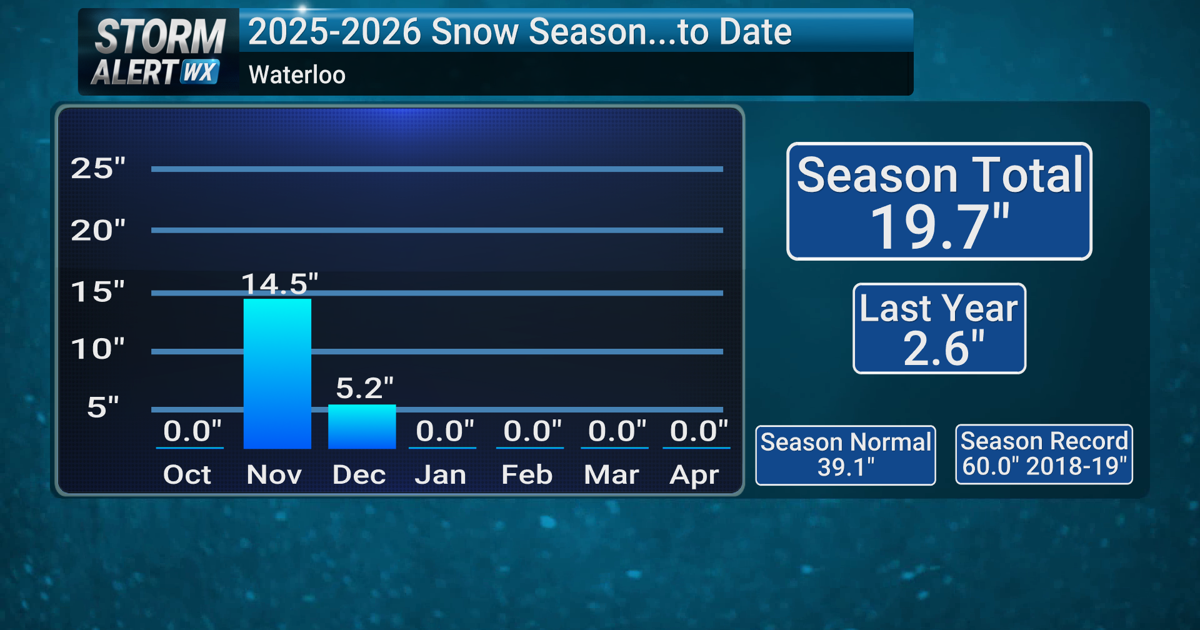 Breakdown of the snow as of January 1