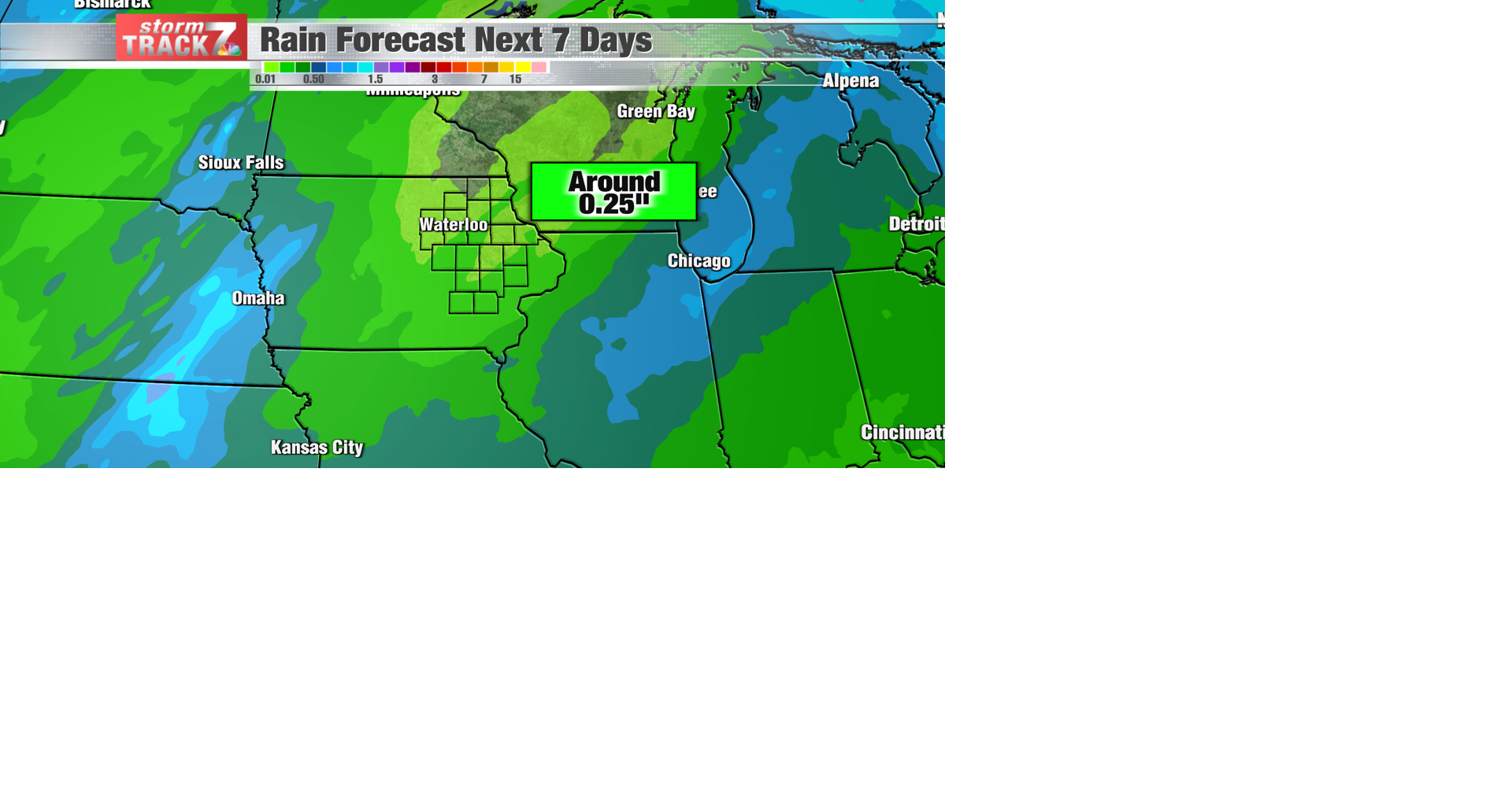 TRACKING: Limited rain chances this week | Forecast | kwwl.com