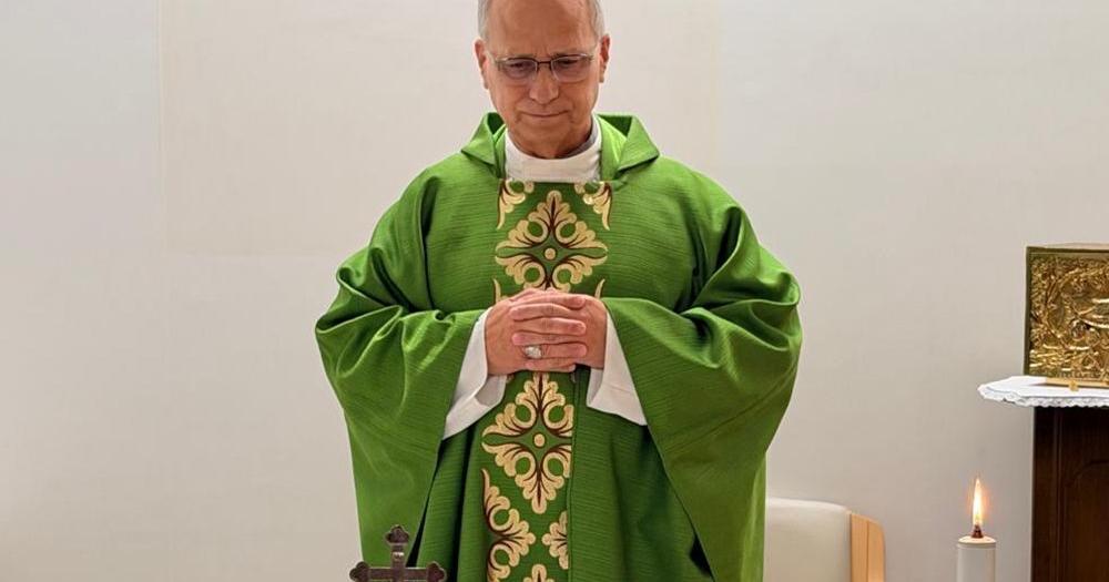 First images of pope released since lung surgery as Leo celebrates mass in makeshift chapel