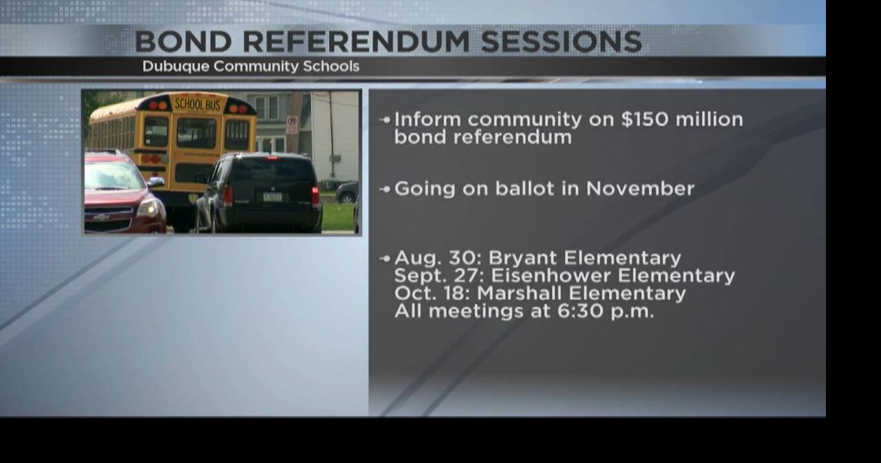 Dubuque School bond referendum meeting to be held on Wednesday night