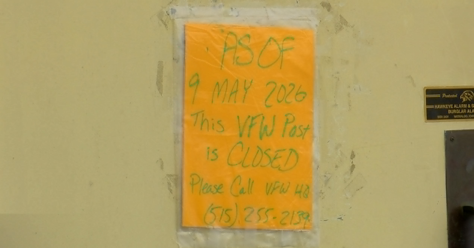 Waterloo VFW post shuts down due to financial struggles, failure to elect leaders