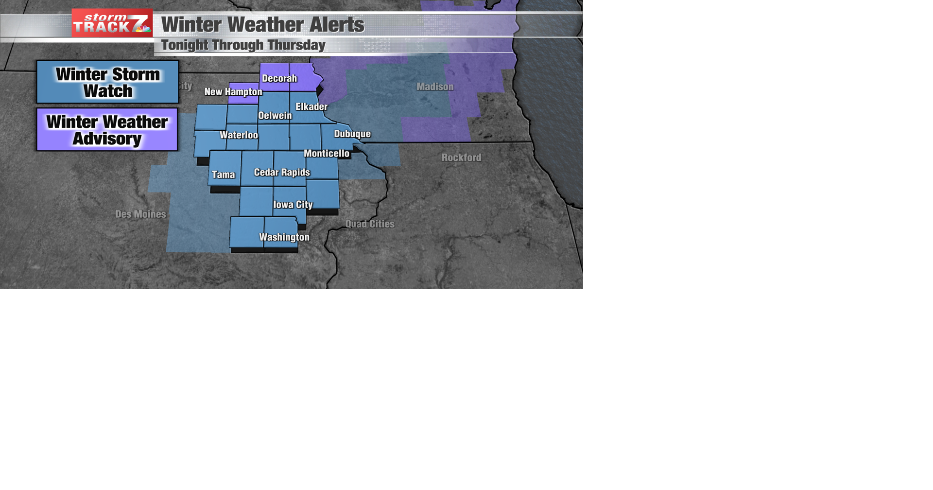 TRACKING: Mild today, winter storm moving in tonight | Weather | kwwl.com