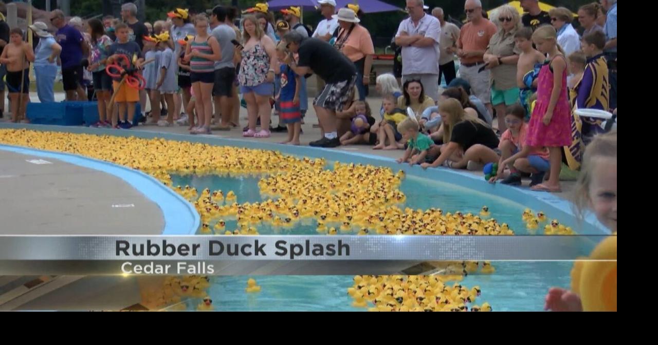 Second annual Rubber Duck Splash held to support Iowans with ...