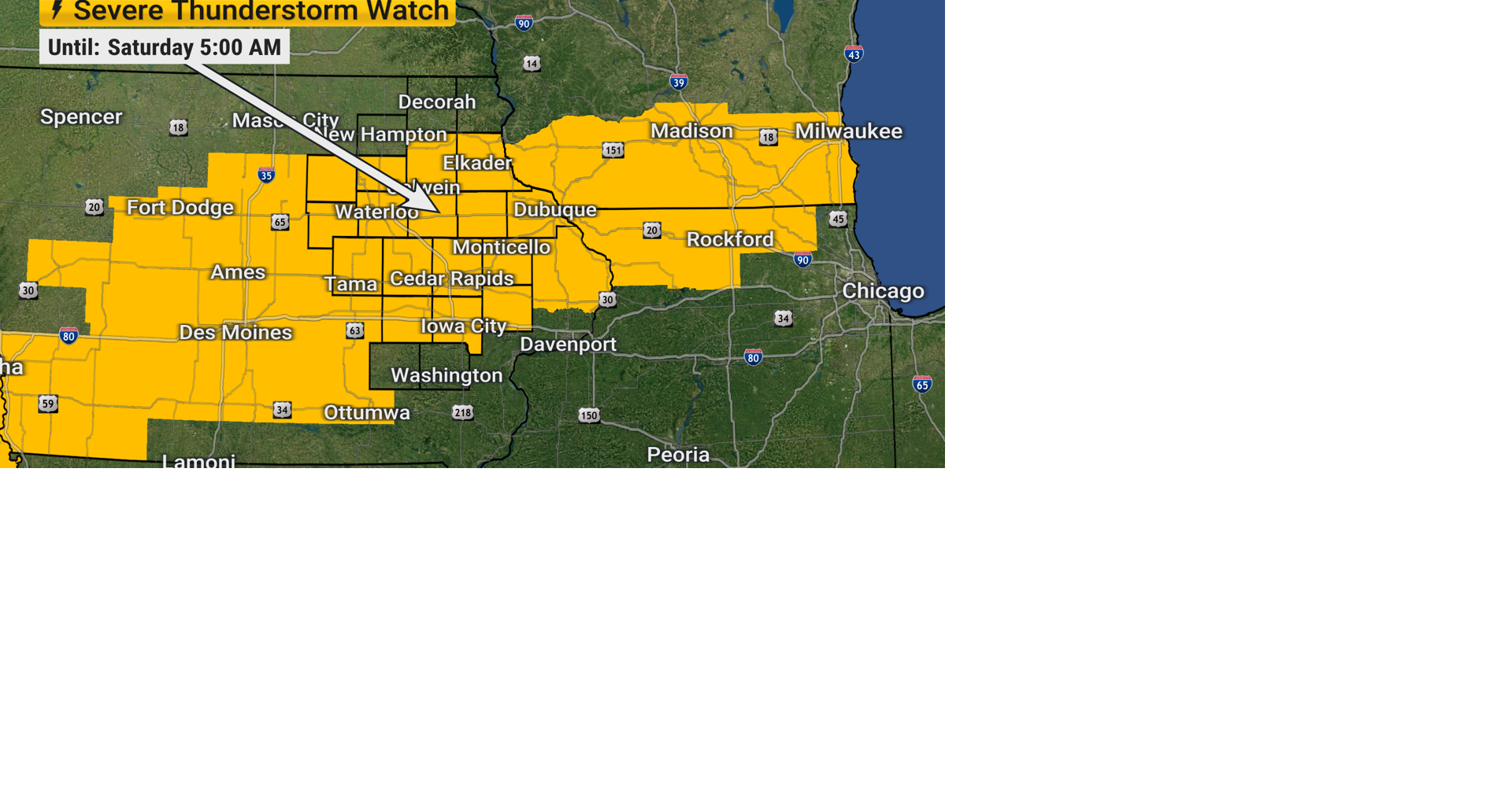 TRACKING: Severe Thunderstorm Watch until 5 AM Sat | Forecast