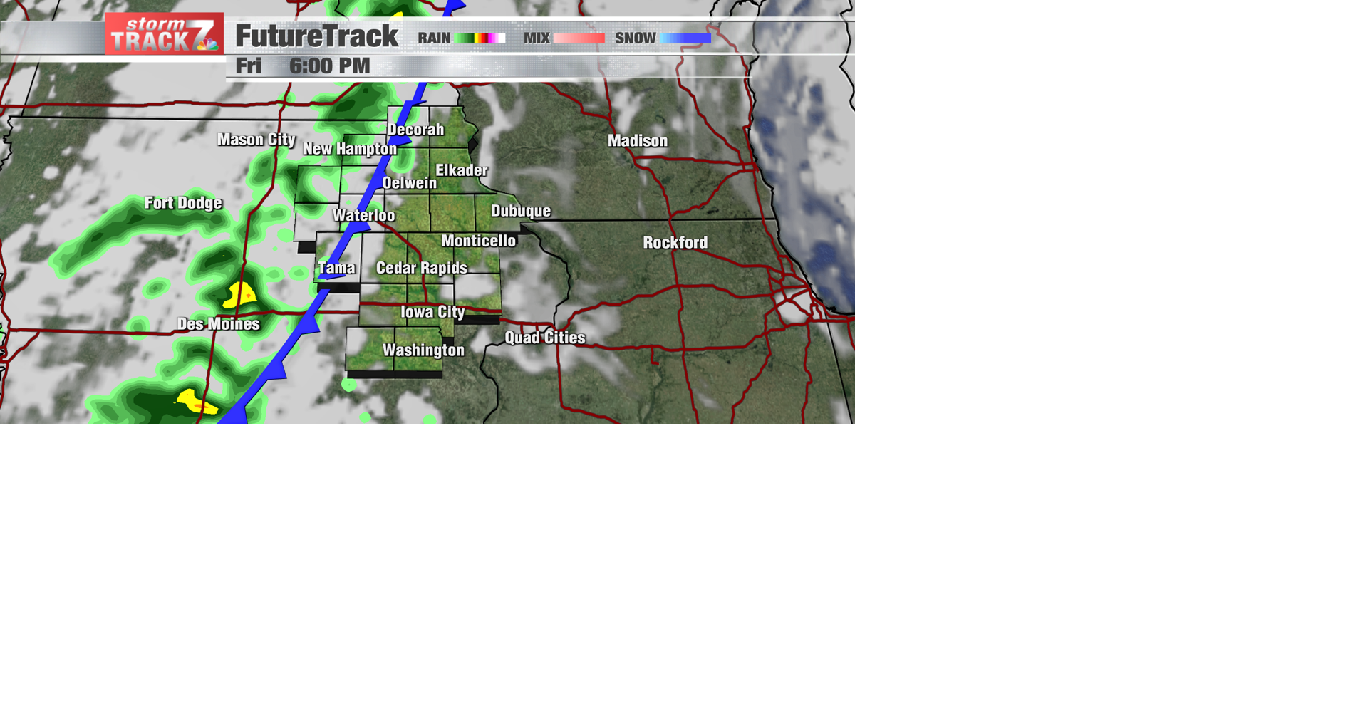 TRACKING: Rain arrives this PM; cool and windy weekend | Forecast ...