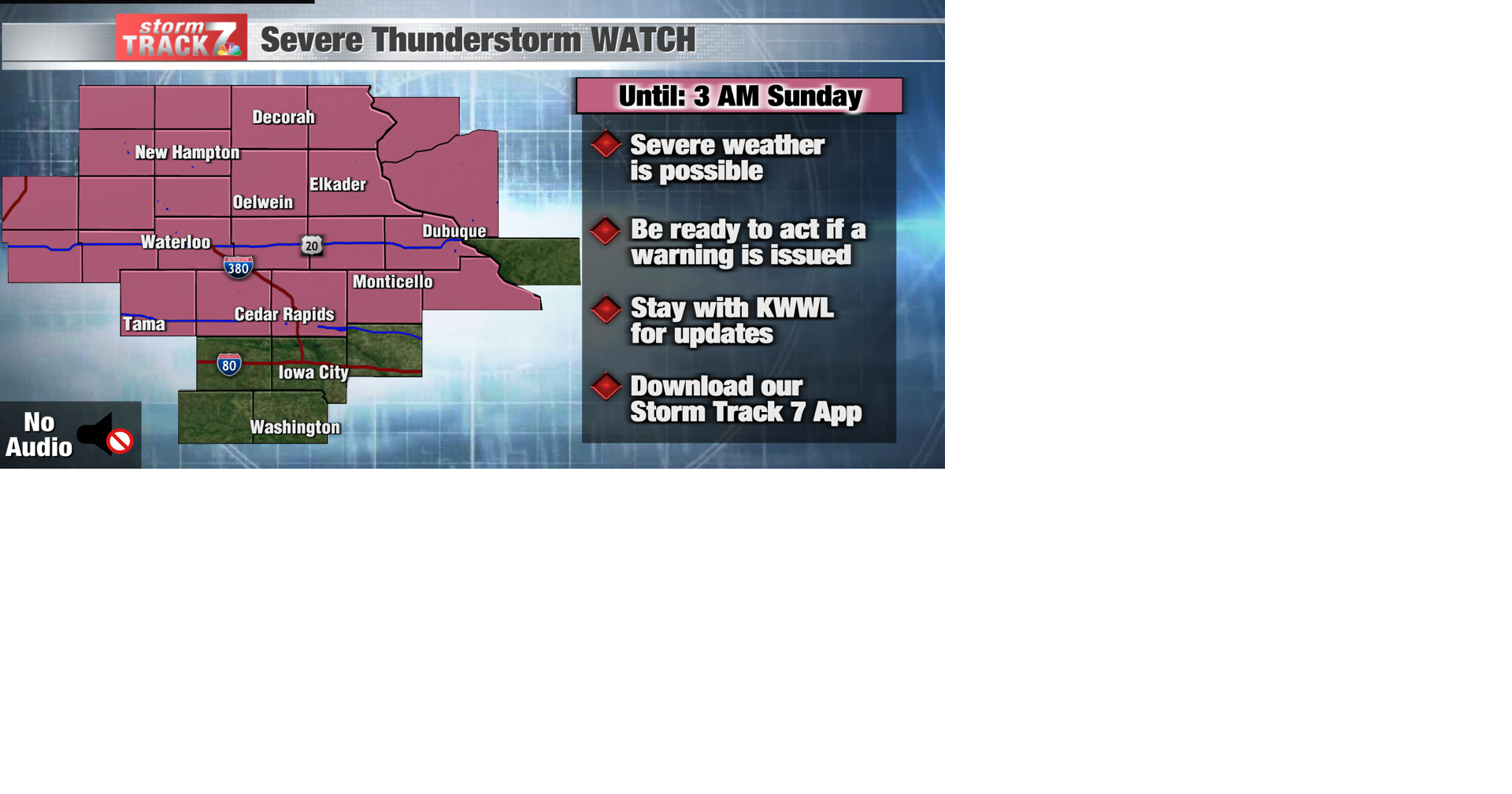 TRACKING: Strong to severe storms this evening | Forecast | kwwl.com