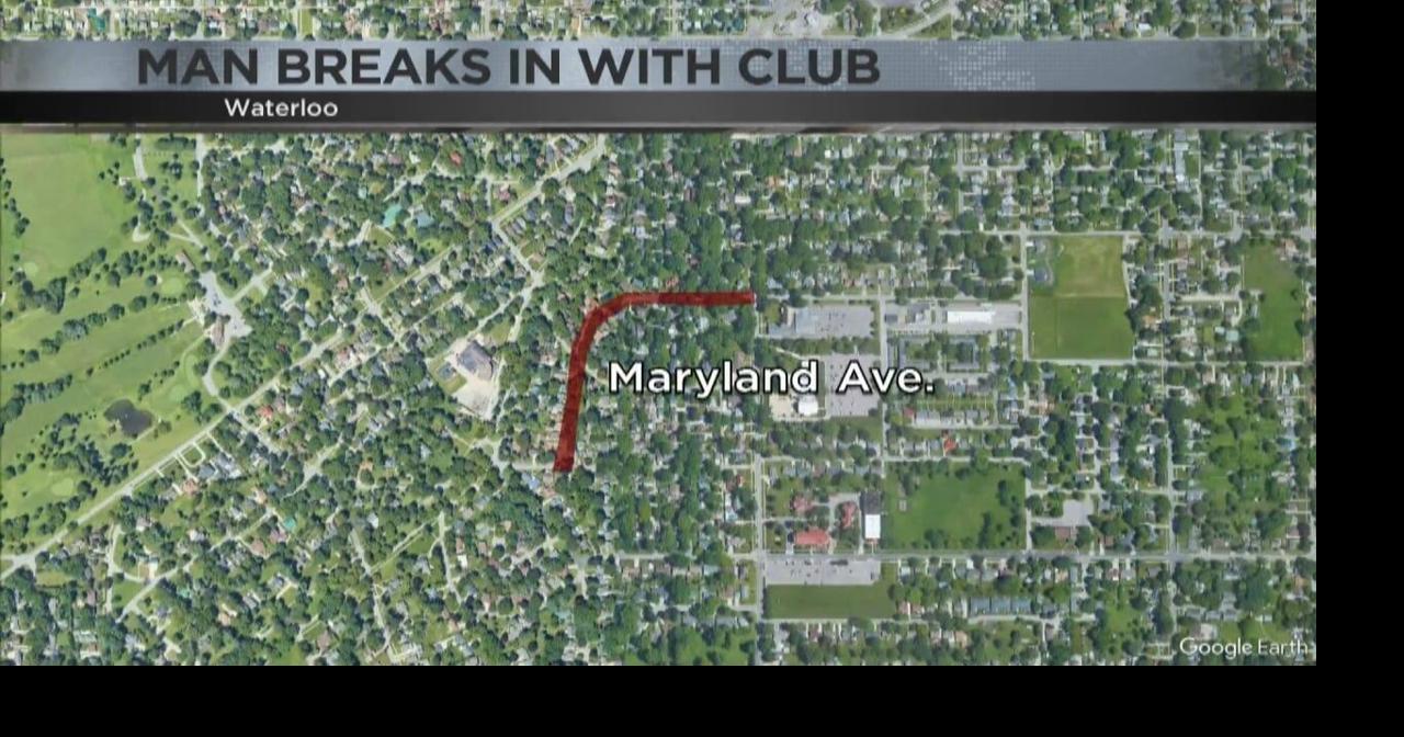 Waterloo man facing burglary charges for homebreakin with a wooden