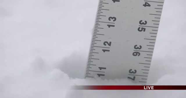 11 inches of snow measured outside of the KWWL building | Video | kwwl.com