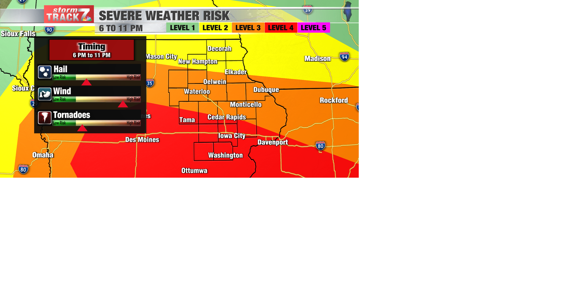 RED ALERT DAY: Significant severe wind gusts expected this evening ...