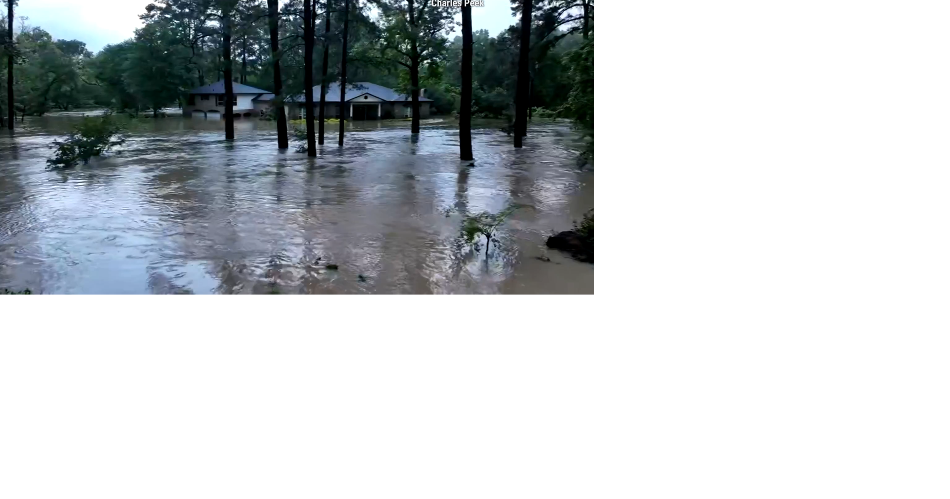 RAW VIDEO: Flooding in Conroe TX Video kwwl com