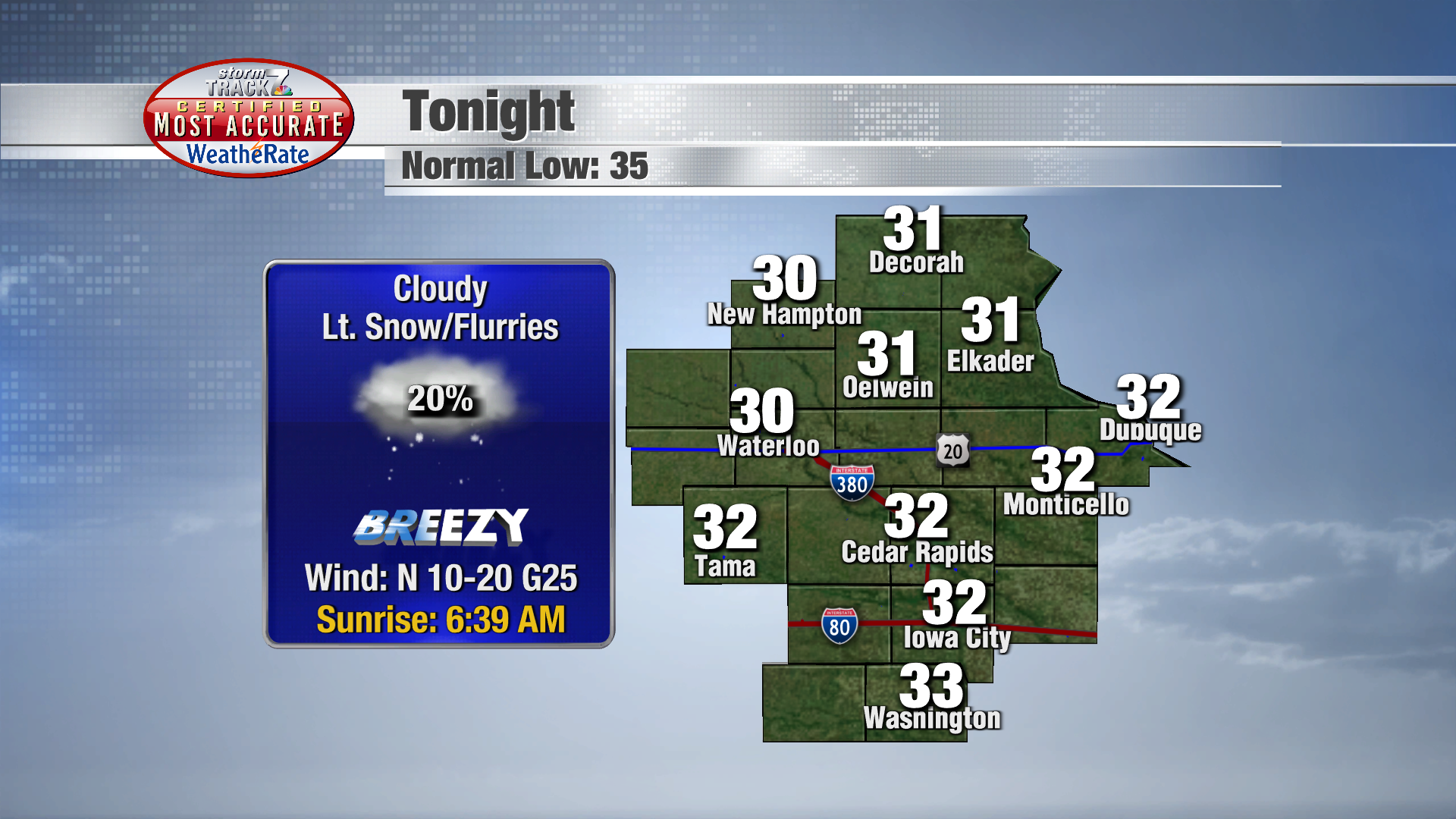 TRACKING: A Cold And Windy Friday | Forecast | Kwwl.com