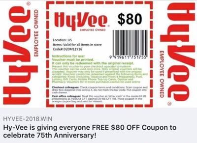 Hy-Vee warns about fake social media coupon | News | kwwl.com