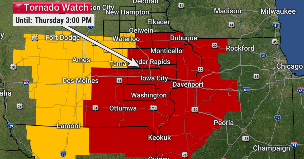 TRACKING: TORNADO WATCH through 3 PM