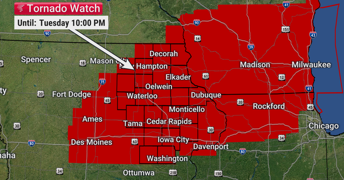 WATCH LIVE: Tornado Watch is in effect until 10 PM