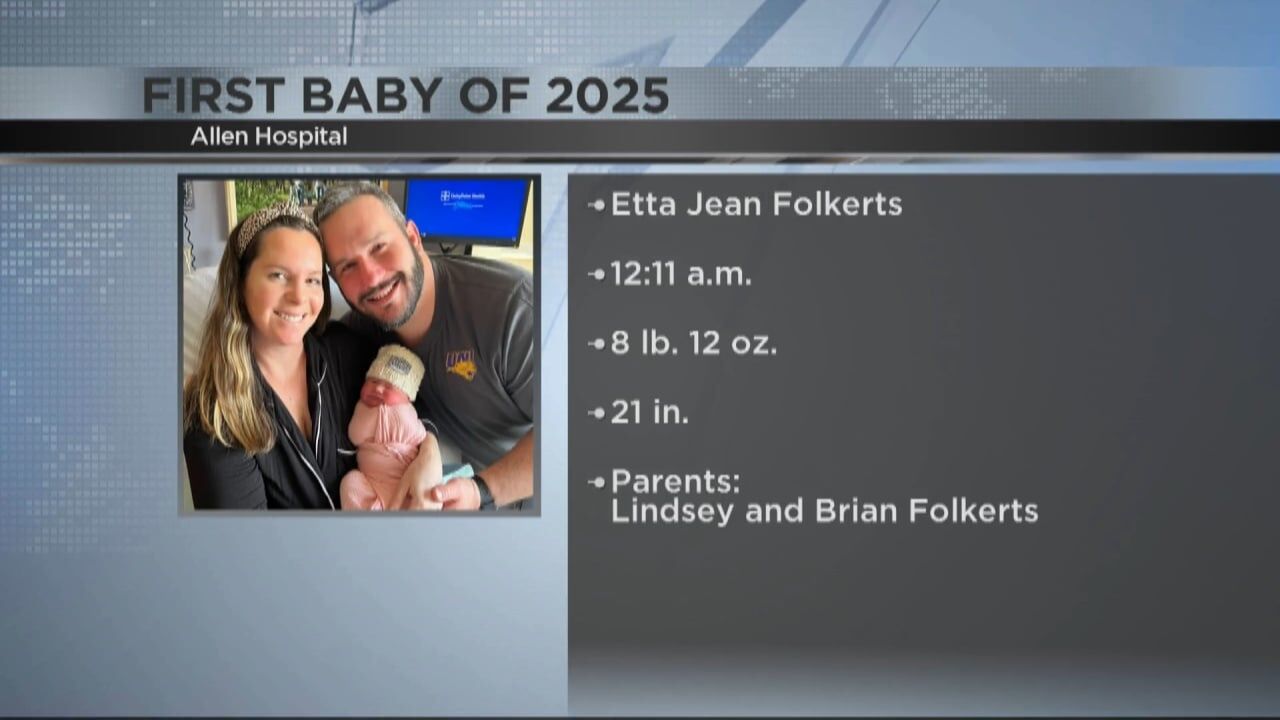 Allen Hospital Welcomes The First Baby Of 2025 Waterloo Kwwl Com 6776beda9593c.image