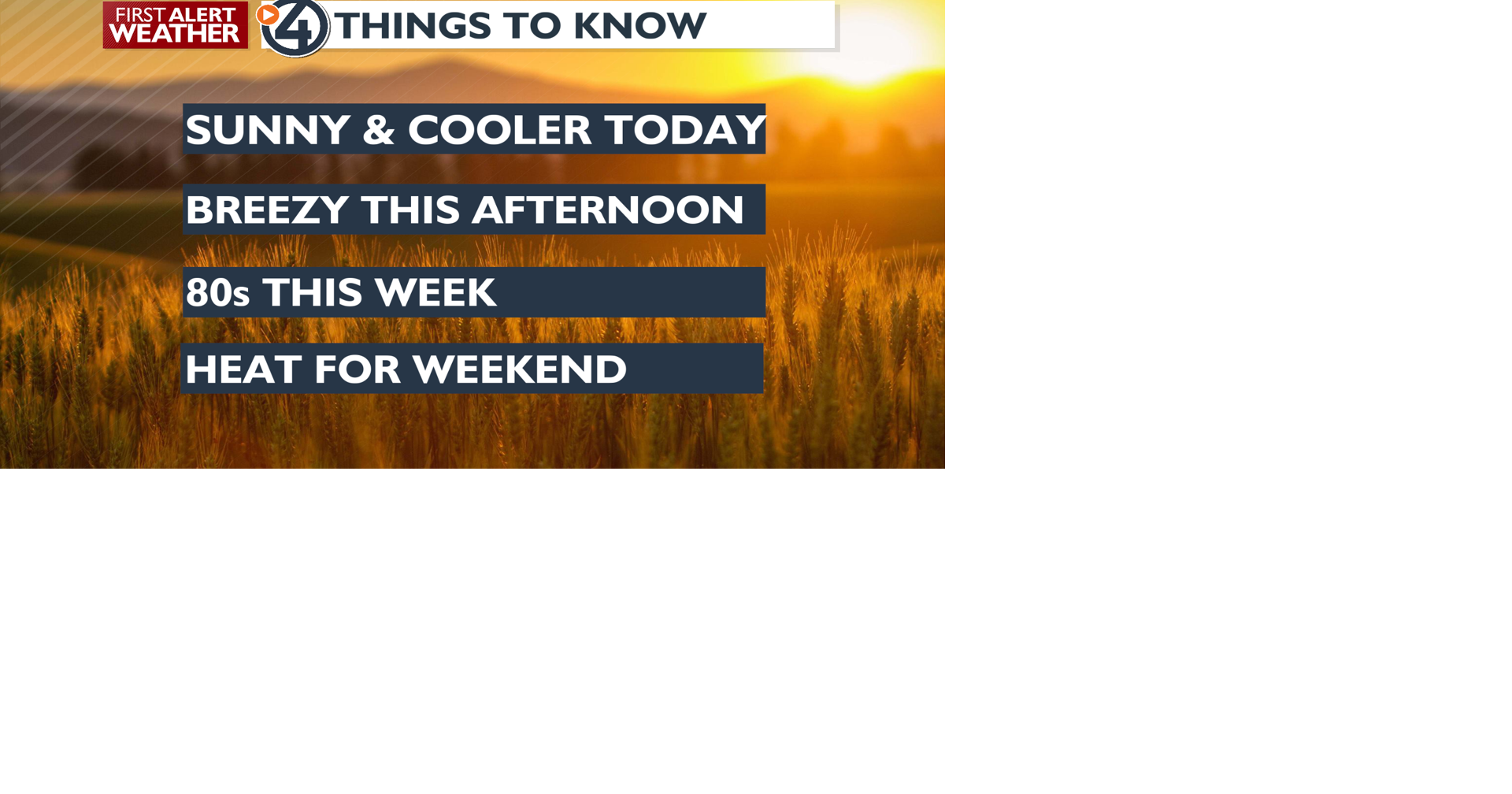 Sunshine and cooler today and this week - Mark | Weather | kxly.com