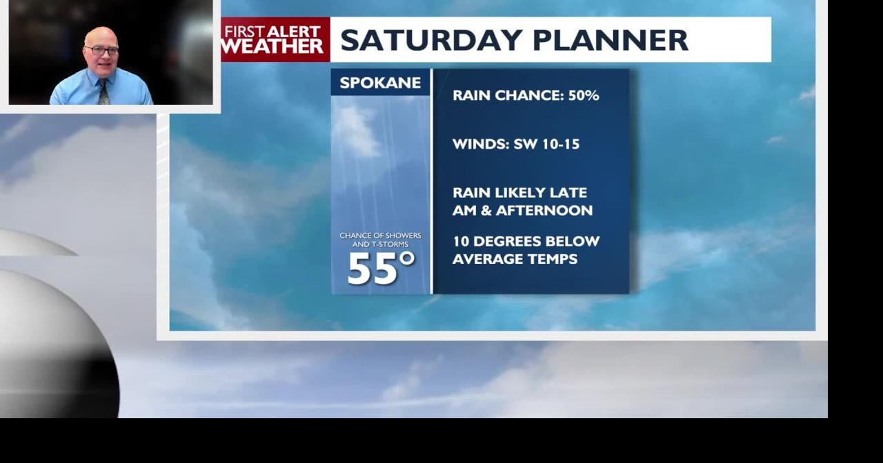 A chilly Saturday is on the way, with rain to t-storms possible for the ...