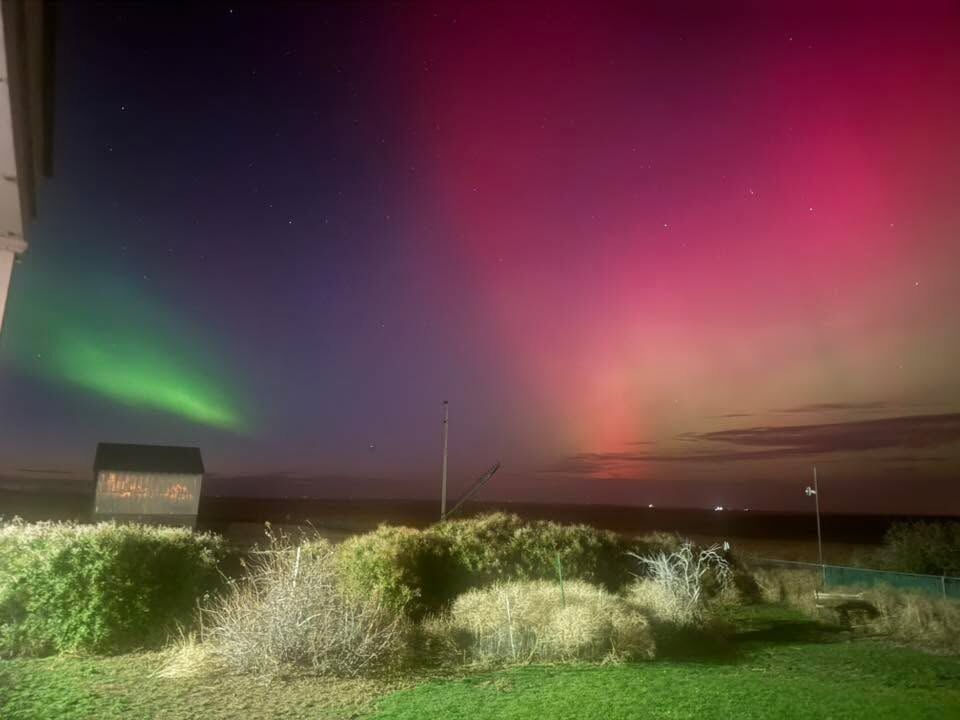 The Aurora Borealis lights up the sky across the Inland Northwest