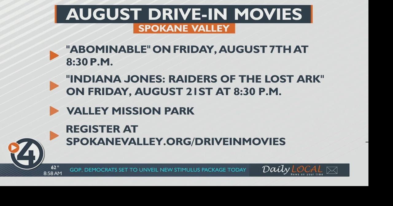 Free drivein movies coming to Spokane Valley this August