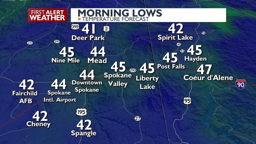 Chilly morning! Temperatures in the lower to mid 40s to start a sunny ...