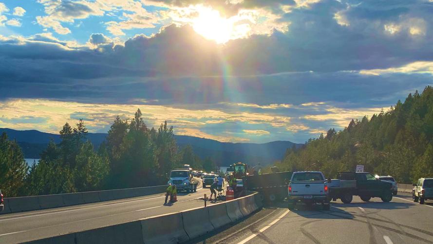 Trailer crash on I-90 backs up traffic near CDA Wednesday night | Local ...