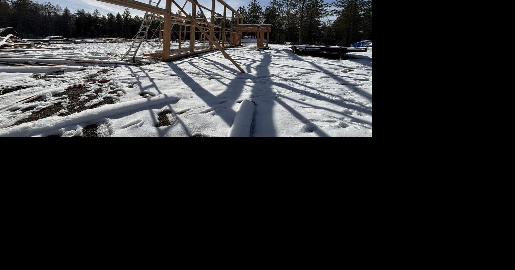Windstorm destroys an Athol family's home construction
